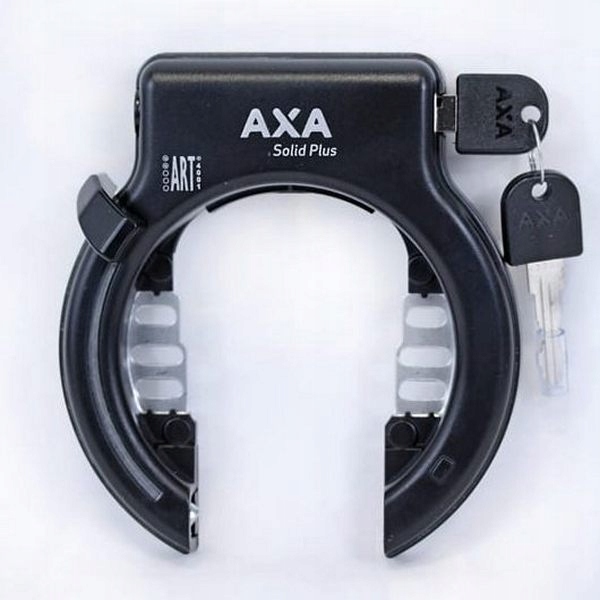 Blokada koła Axa Solid Black Poziom 7 Podkowa rowerowa czarna
