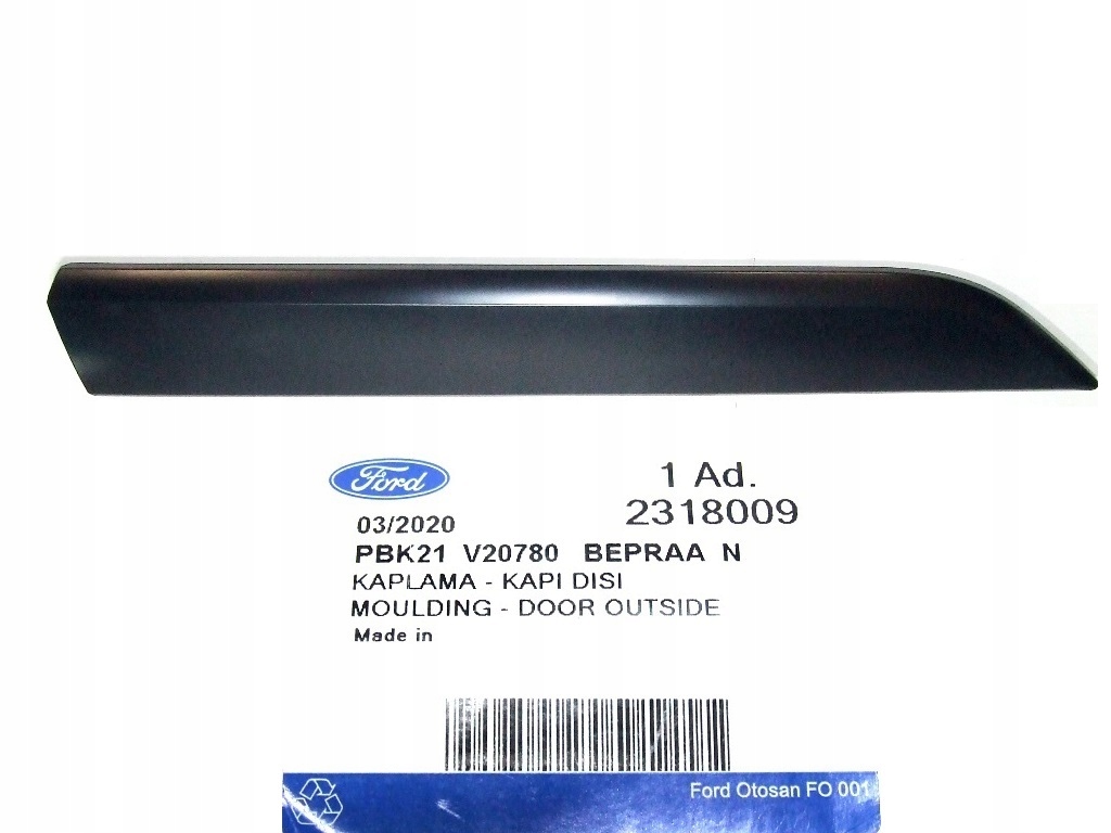 NAKŁADKA LISTWA DRZWI PRZÓD PRAWA FORD TRANSIT CUSTOM 2012 - ORYGINAŁ