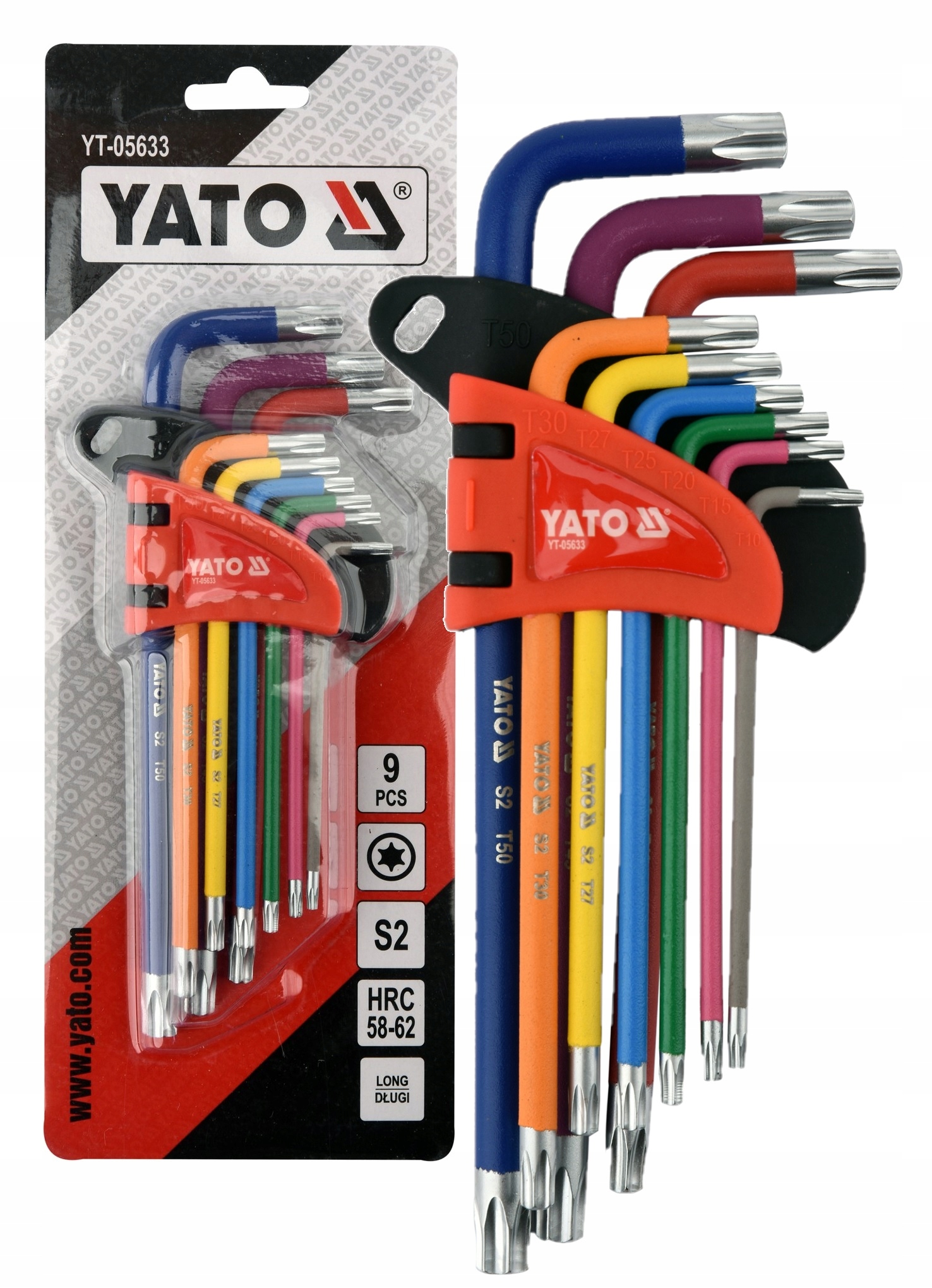 

Klucze Trzpieniowe Imbusy Torx T10-T50 YT-05633