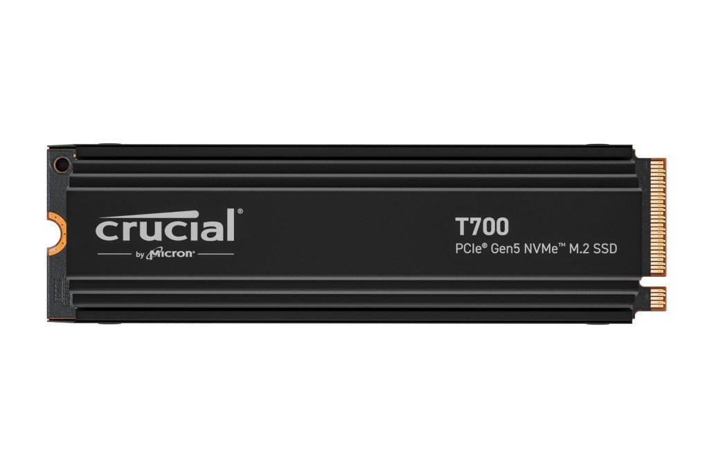 Crucial T700 Ssd 4TB M.2 NVMe PCIe 5.0 2280 radiator 12400MB/s