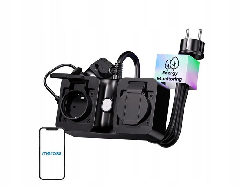 Smart prodlužovací kabel 2 zásuvky 1,5m Meross MOP320MA-EU WiFi