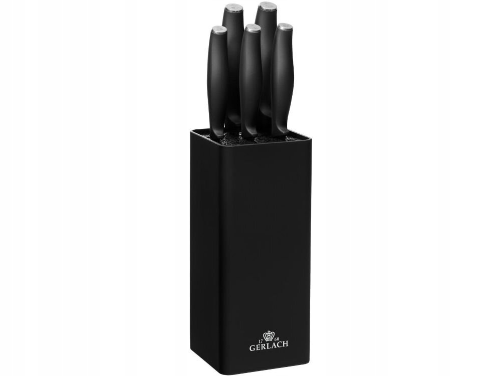 Gerlach Comfort sada 5 kuchyňských nožů v černém bloku