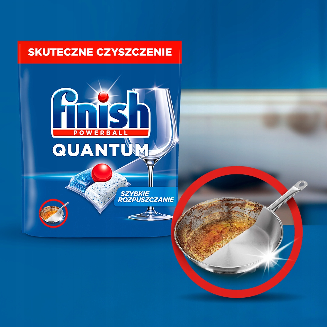 Finish Quantum Kapsułki do Zmywarki Regular 2x100szt Nazwa handlowa PowerBall Quantum All in One Lemon