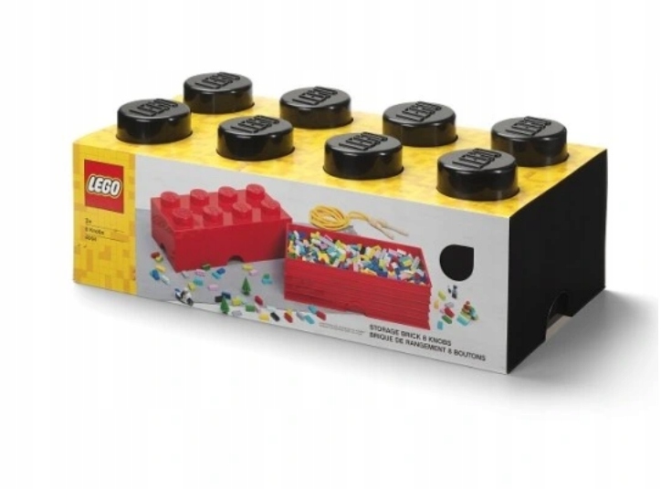 Lego Kontejner Krabička Klocek 8 Černý 50 cm 40041733