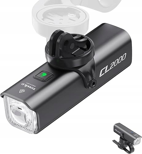 Přední světlo na kolo Towild CL 2000 lumenů, 5000 mAh, powerbanka