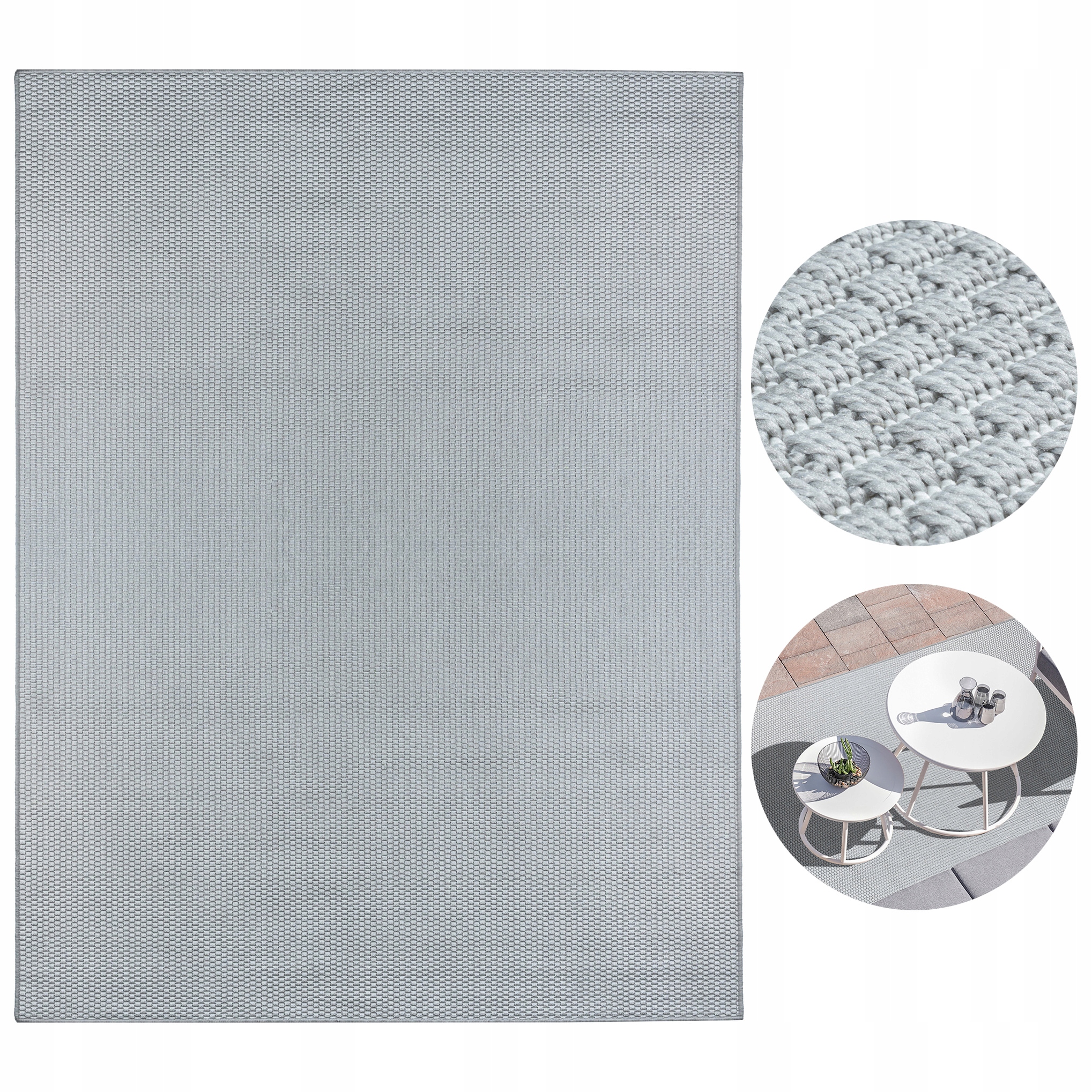 Koberec 2x3 Šedá Škandinávska 200x300 cm Moderný Trvalý Módny Vodotesný