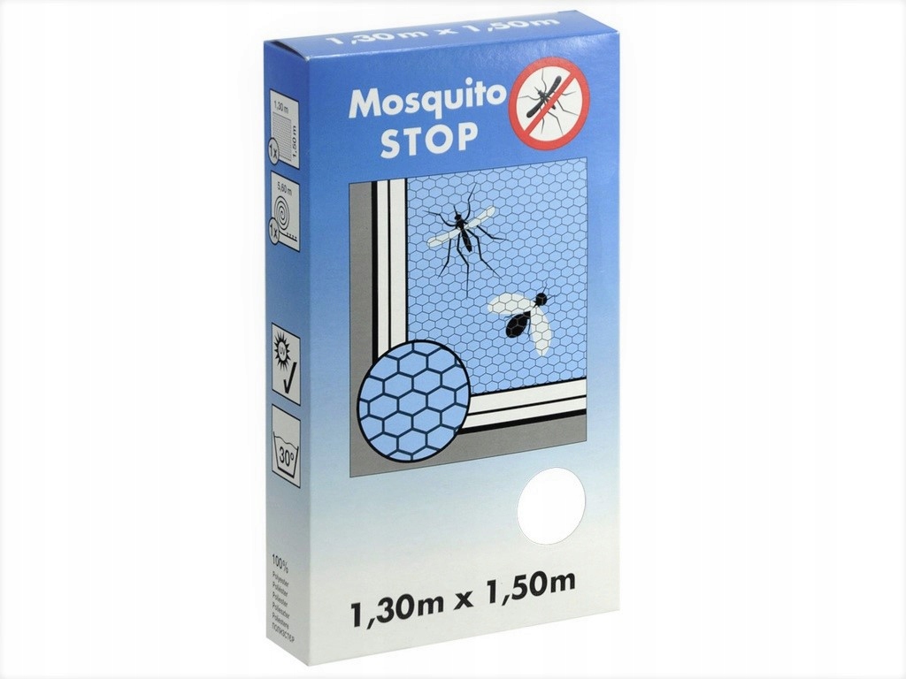 

Moskitiera Biała Mosquito Stop 1,30m x 1,50m