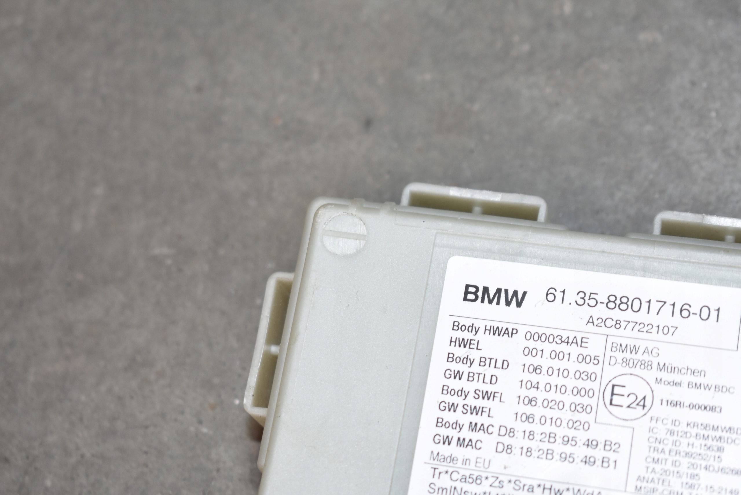 modul BCM KOMFORTU BMW 1