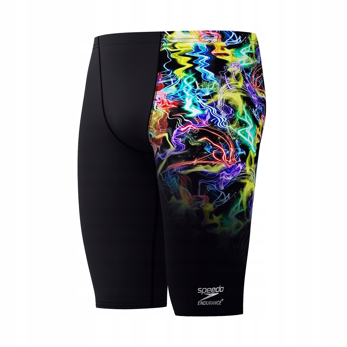 Męskie Jammer Placement Printed Speedo Kąpielówki Czarne XL GB38 95CM