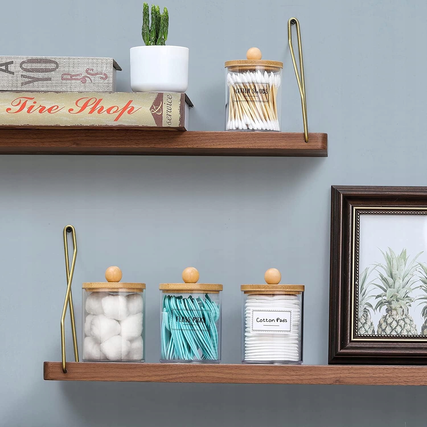 ORGANIZER DO ŁAZIENKI POJEMNIK PUDEŁKO NA WACIKI, PATYCZKI KOSMETYKI 4SZT EAN (GTIN) 0191491911538