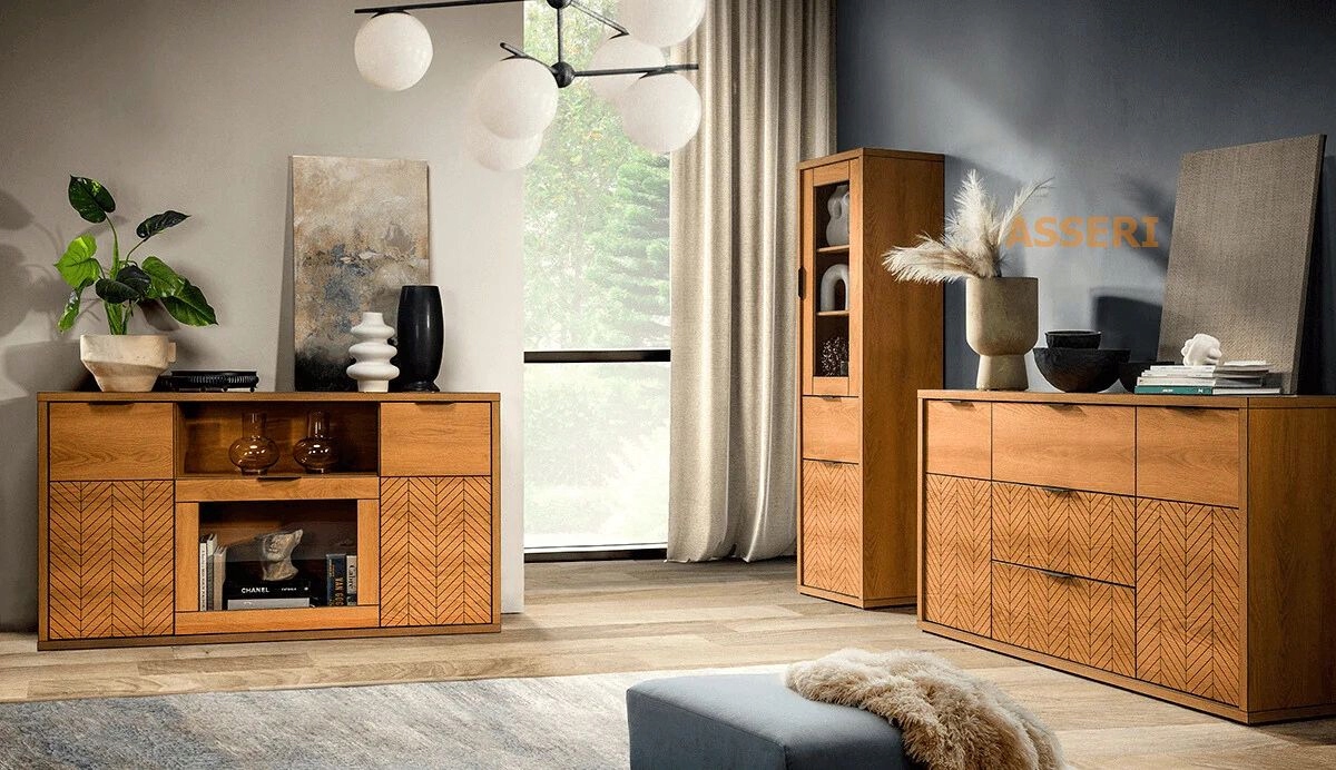 FONTI-2 regał zamykany z szufladą słupek KARMEL Kod producenta FONTI-2