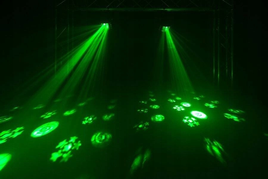 Efekt świetlny LED RGBA UV Derby+ stroboskop Gobo Stan opakowania oryginalne