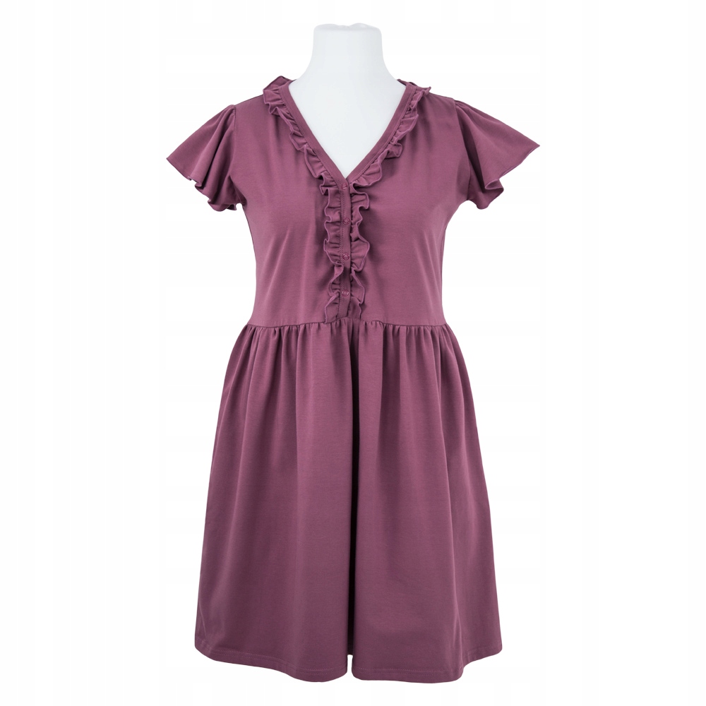 Těhotenská košile s krátkým rukávem Eevi Linda XL vínová