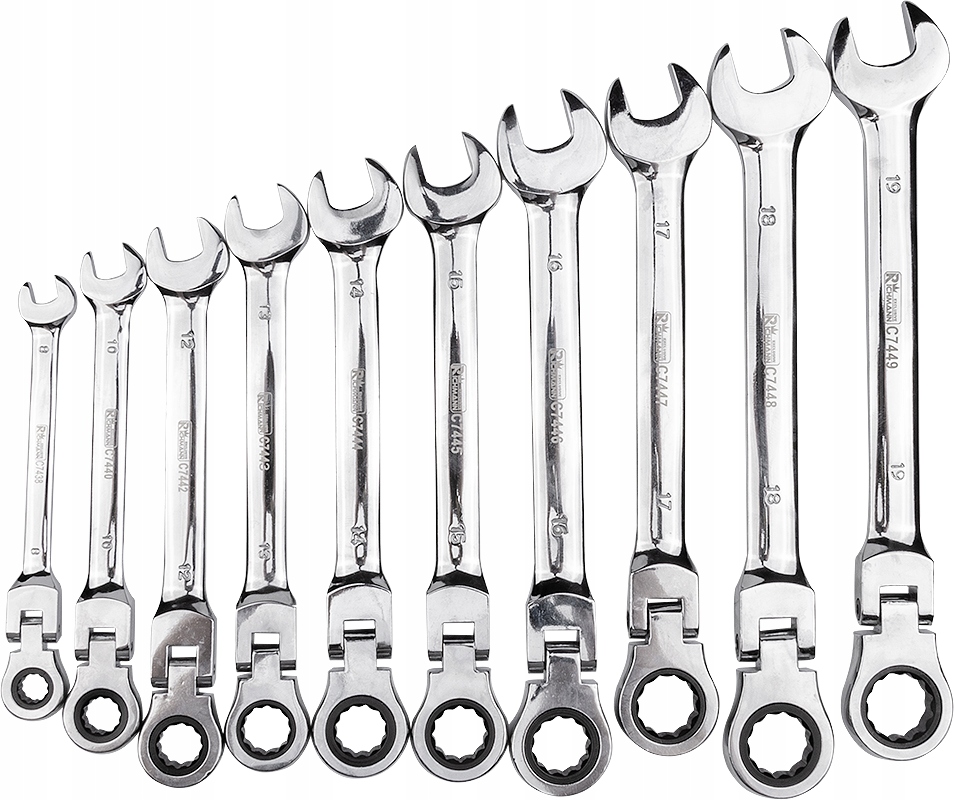 ZESTAW KLUCZE PLASKO OCZKOWE Z GRZECHOTKA C1231 Producent code C1231