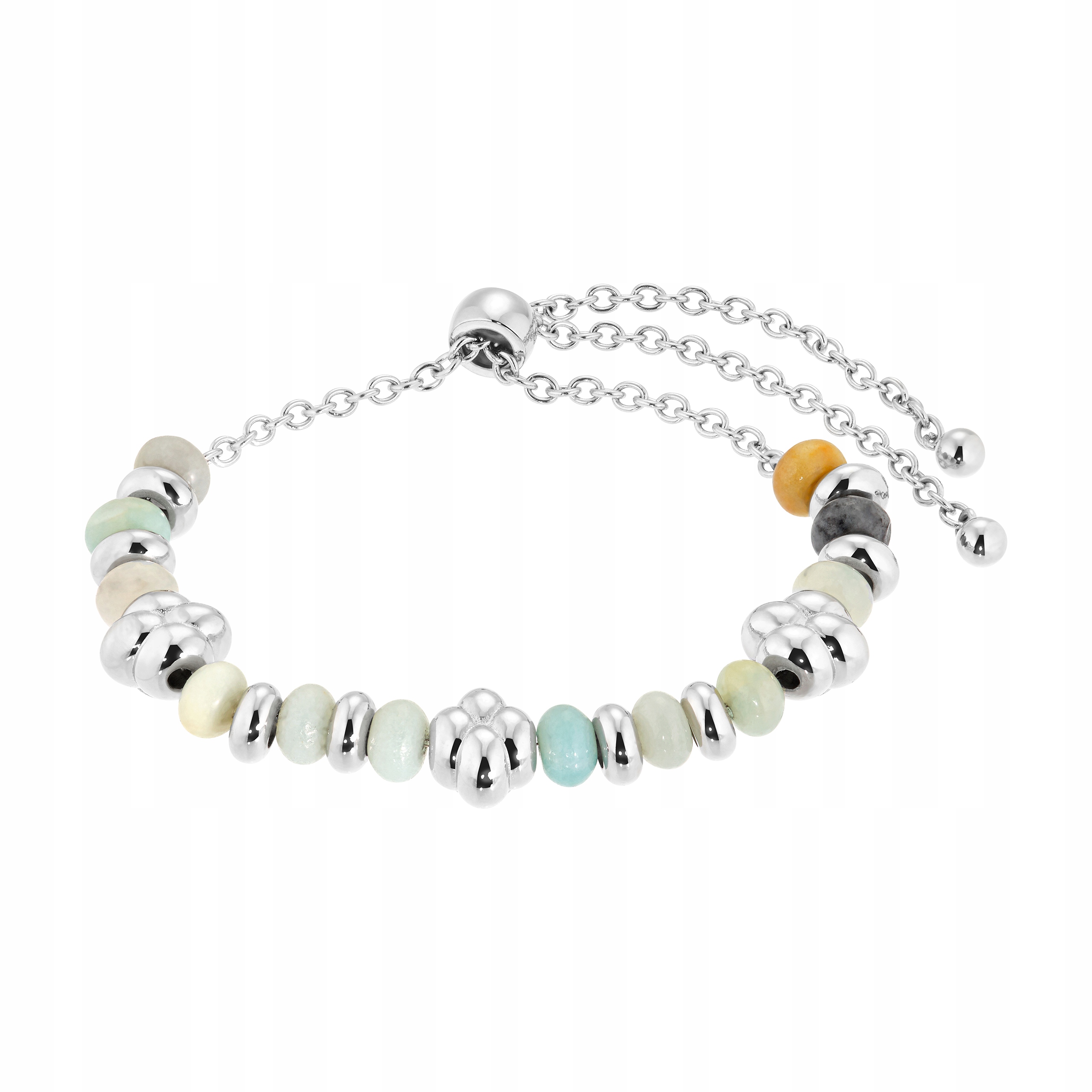 Magnetický náramek na řetízku Amazonit Ocel Dámský, nastavitelný