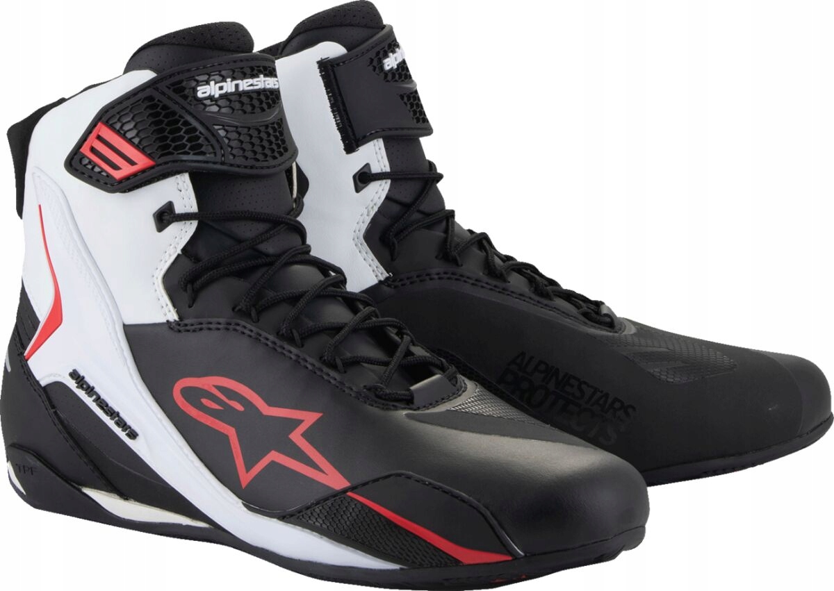 Motocyklové Topánky Alpinestars Faster 4 Black/white/red 41 (8,5)
