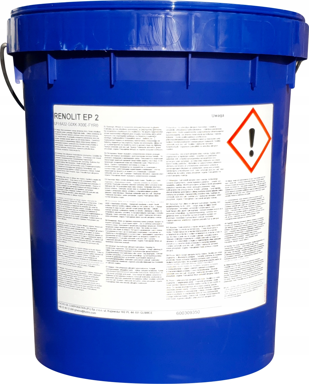 FUCHS RENOLIT LX EP2 18KG SMAR LITOWY LOZYSKOWY