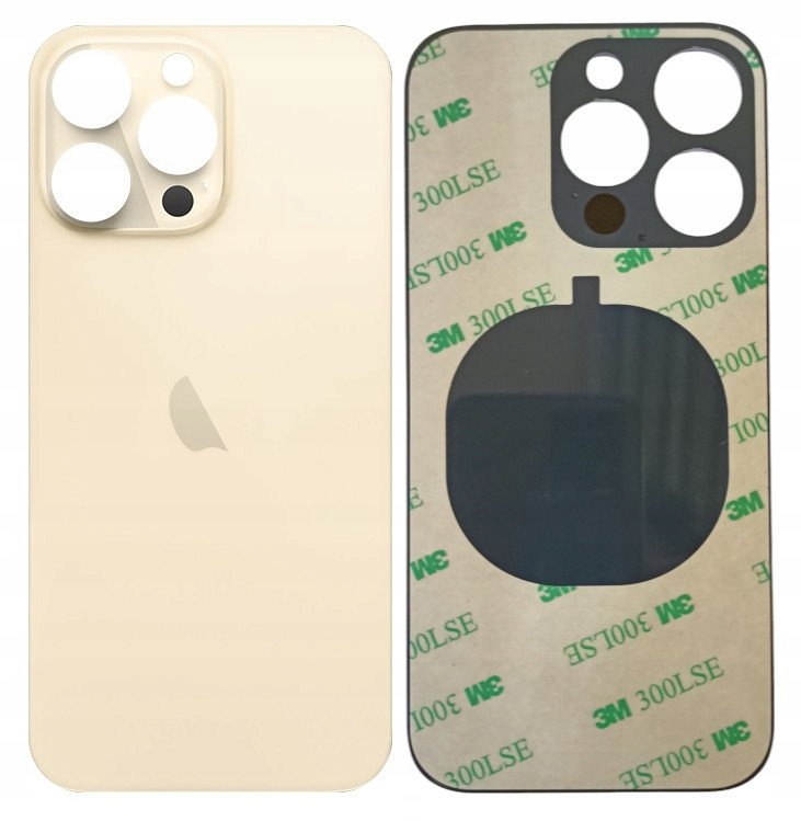 Klapka jednobryłowa Plecki iPhone 14 Pro Max Złoty Gold Duże Big Hole Hq