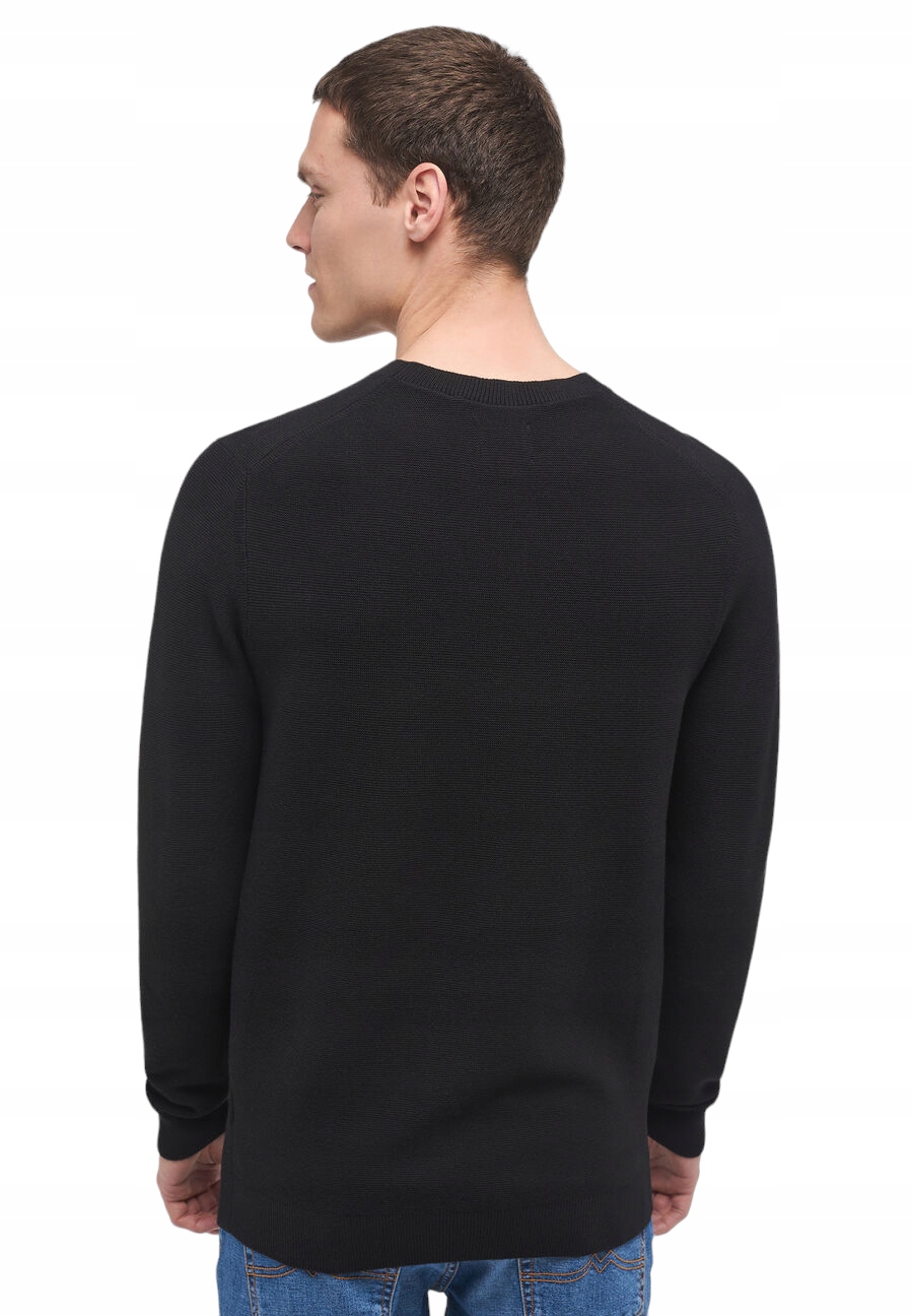 Sweter męski Mustang Emil C Basic czarny bawełna r. M Model Emic C Basic
