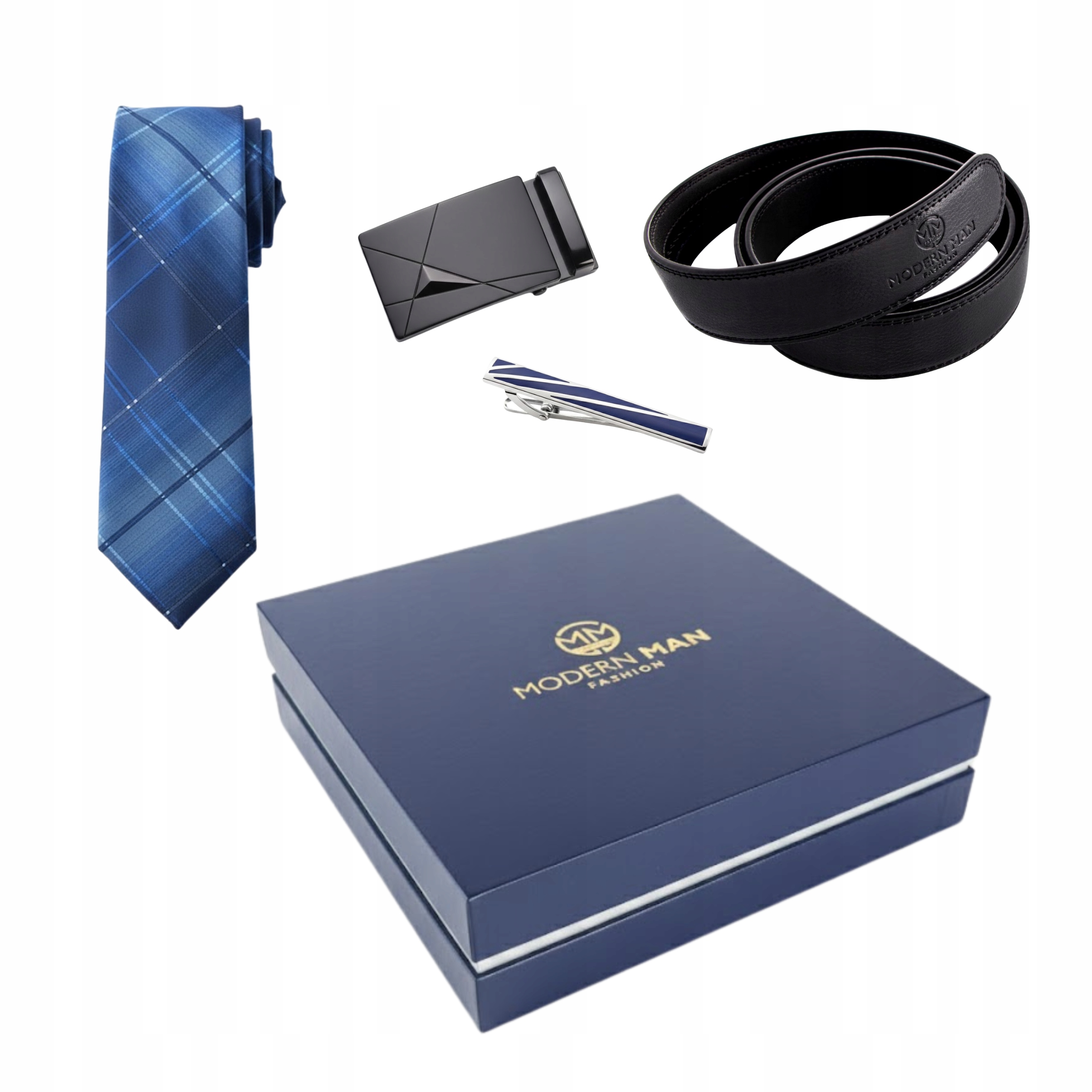 Dárková Sada Vánoční Pro Něj Pásek Spona Kravata Vánoce Mikuláš