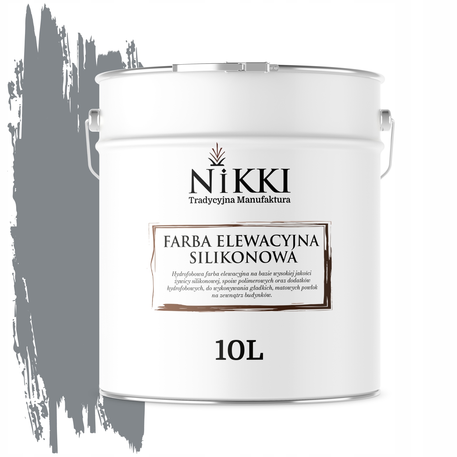 Fasádna Silikónová Fasádna Farba Na Fasády 10 L, Šedá, Tmavo Teplá, F296