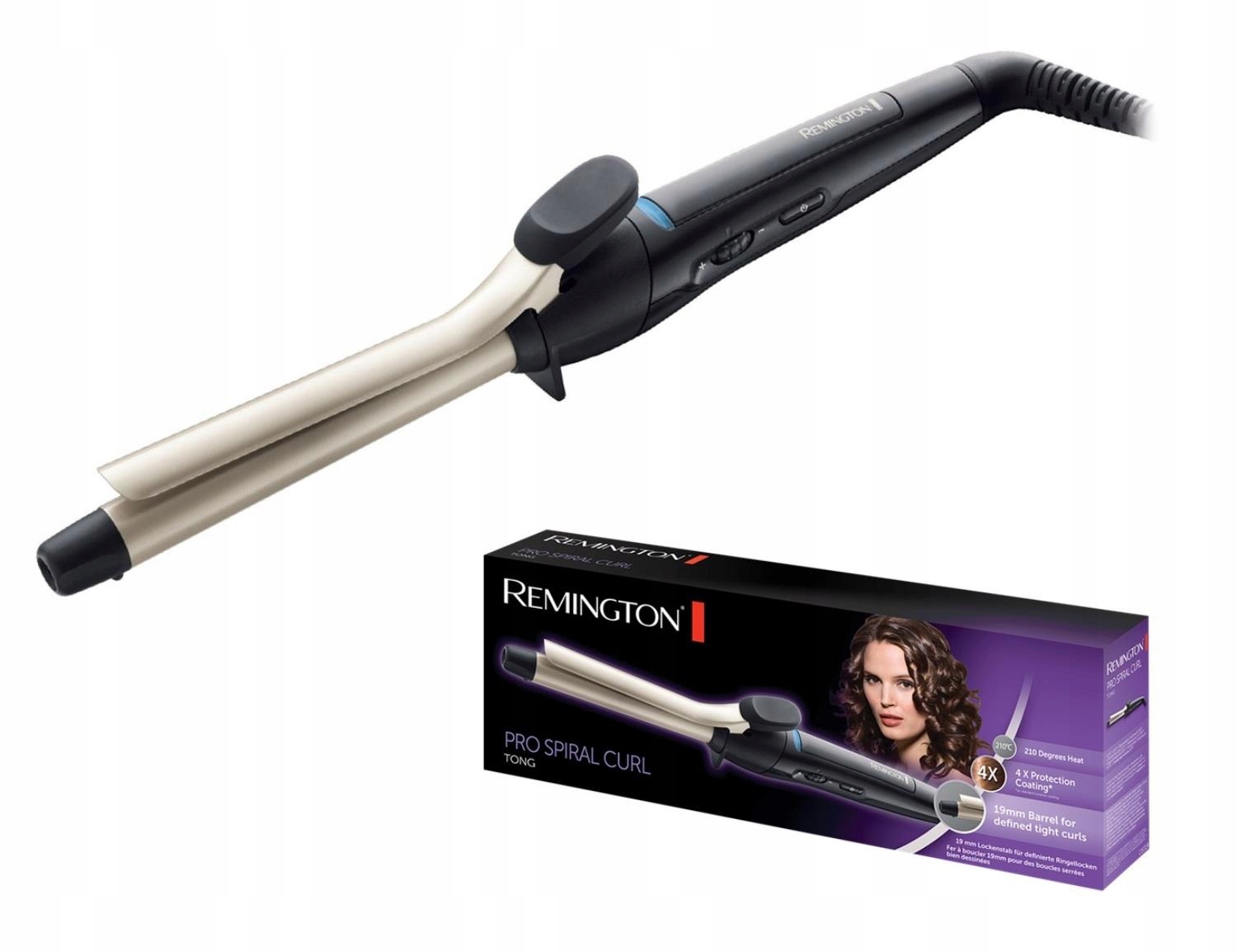 Remington Pro Spiral Curl CI5319 Lokówka 19mm Czarna Ceramiczna