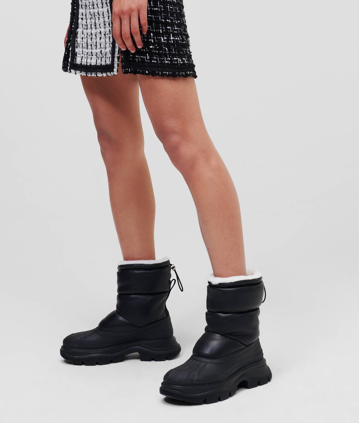 Karl Lagerfeld Černé Sněhule S Manžetami (36)