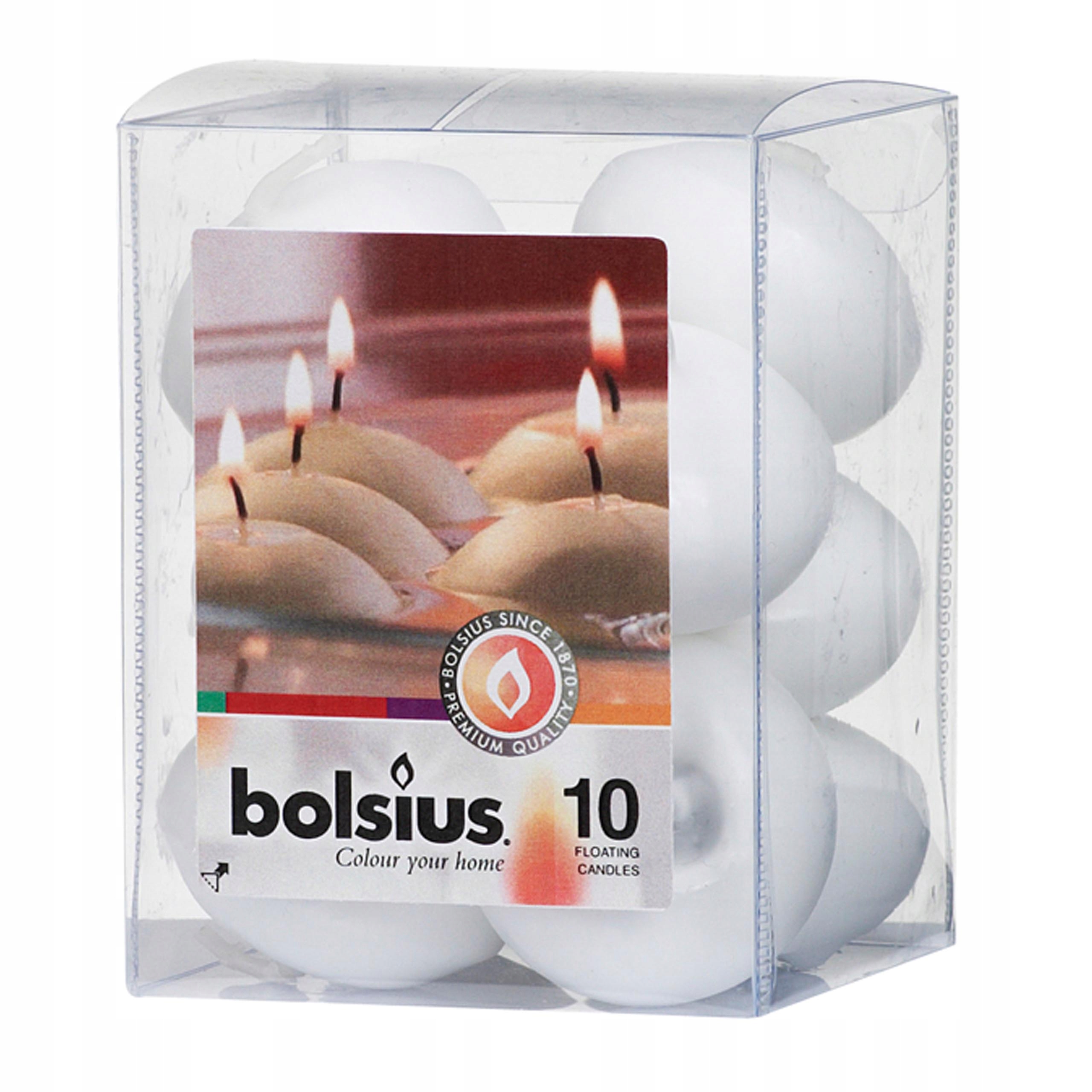 

Świece świeczki pływające ślub wesele Białe 10 szt