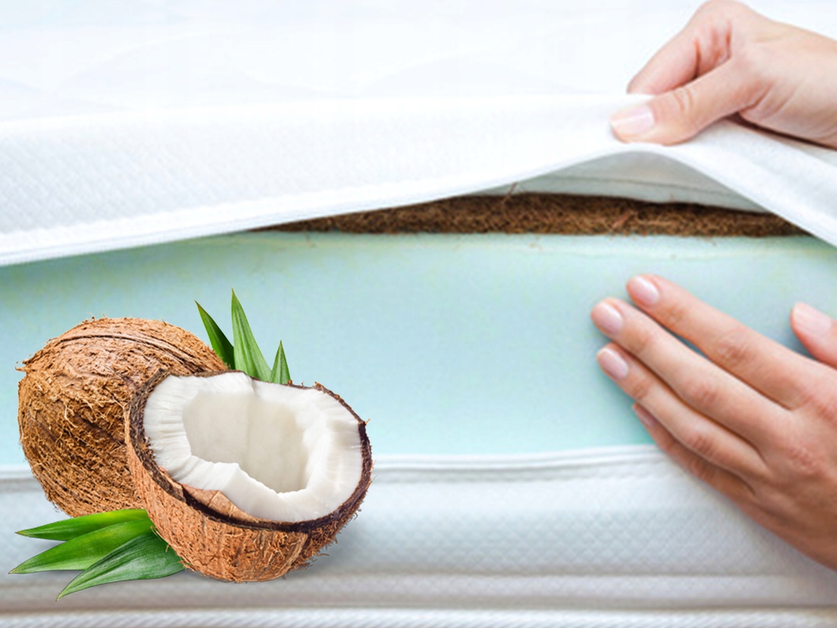 Materac 80x180x10 PIANKOWY z pokrowcem KOKOS Marka inna