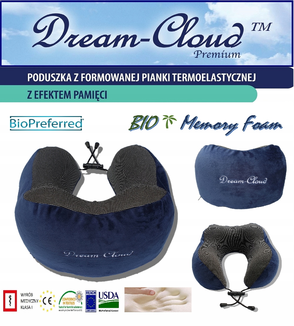 

Poduszka Ortopedyczna Dream-Cloud Premium Podróżna