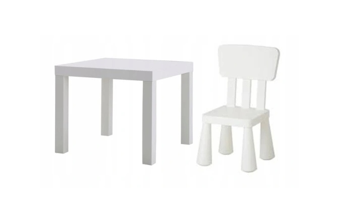 IKEA STOLIK LACK + KRZESŁO MAMMUT DLA DZIECKA NIEBIESKIE ZESTAW Kod producenta 001