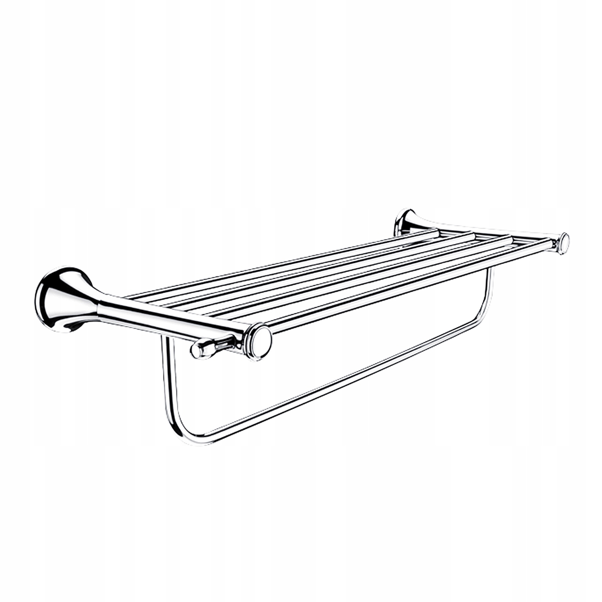 Nimco Lada kovová retro polica na uteráky so sušiakom, 64 cm La 19063-26
