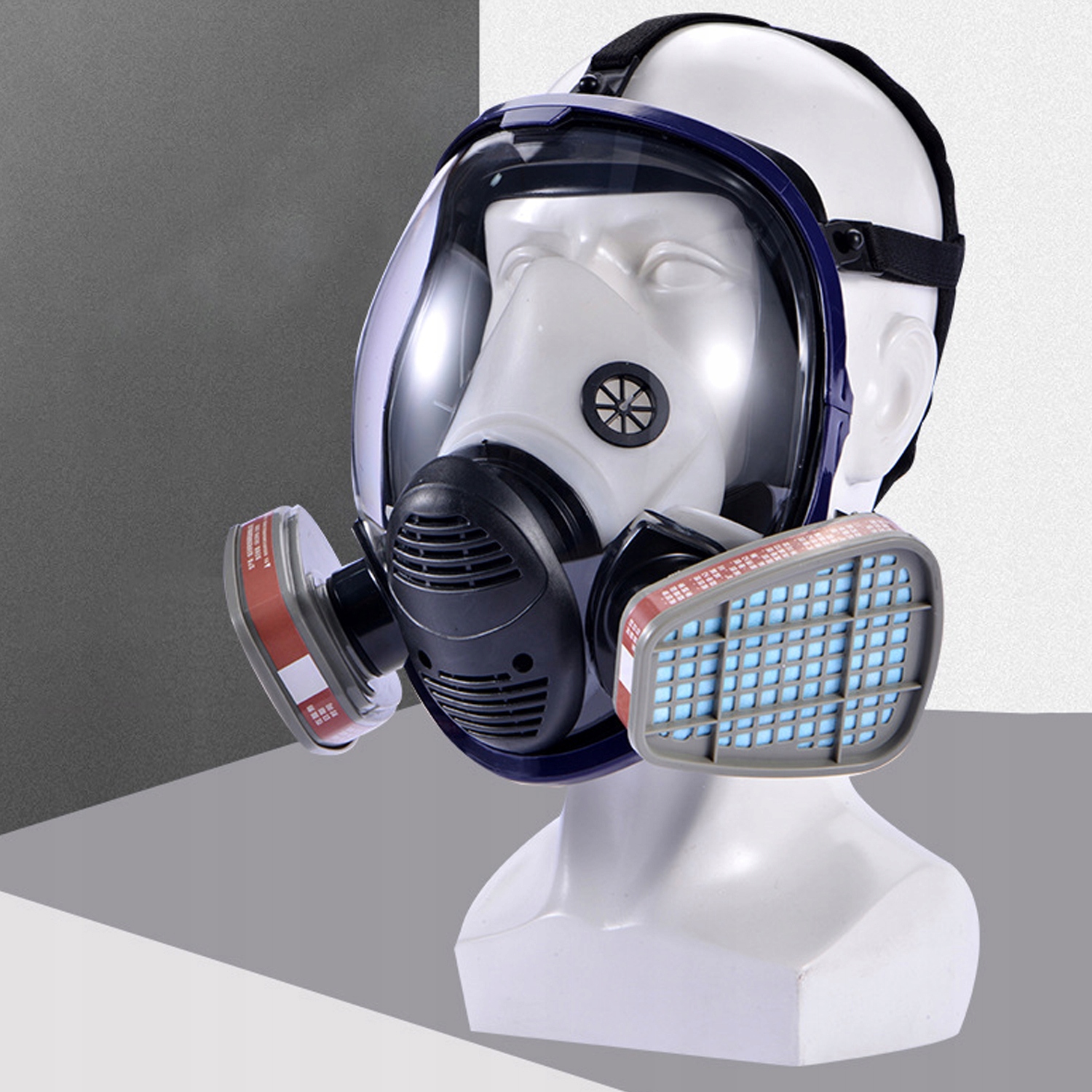 6800 MASKA PRZECIWPYŁOWA KOMPLETNA+FILTRA ZESTAW Typ pełnotwarzowa