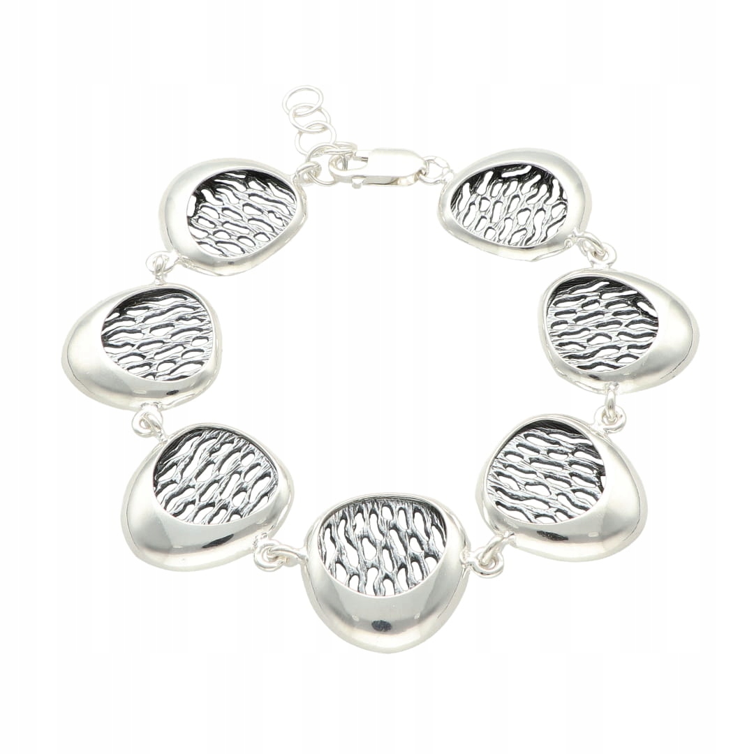 Prolamovaný náramek stříbro