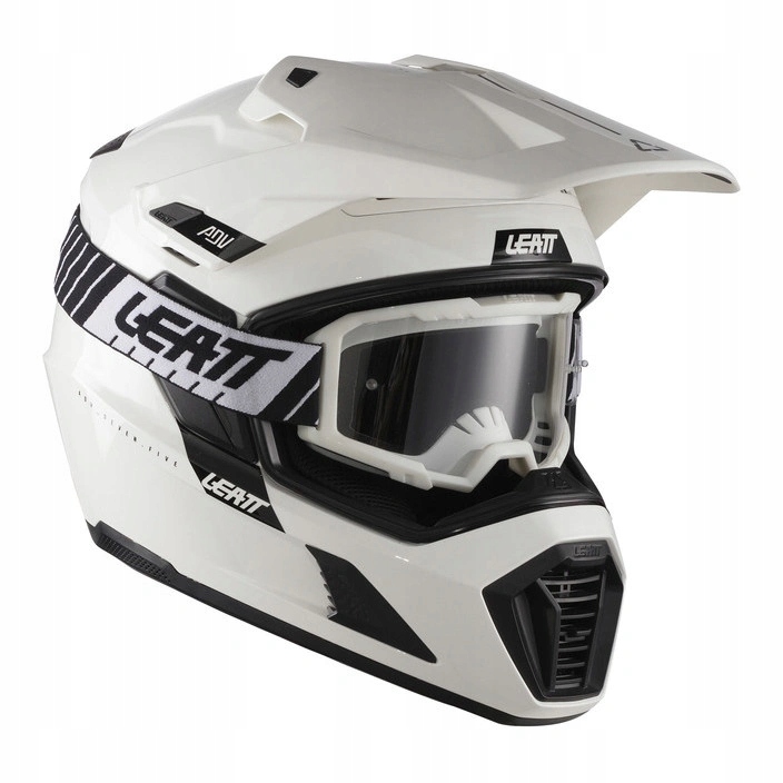 Crossová prilba s okuliarmi Leatt Adv 7.5 White biela Darčeky