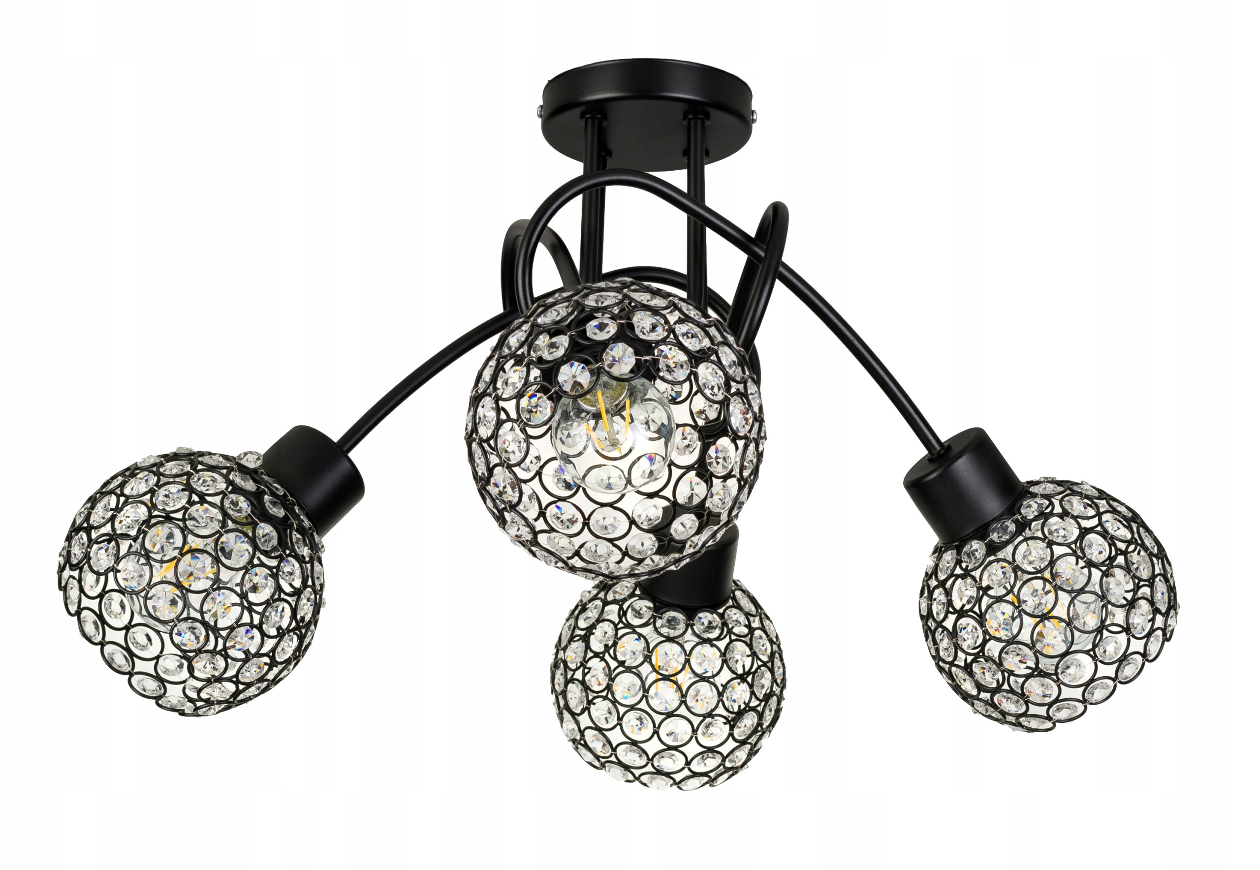 

Lampa Sufitowa żyrandol wisząca Loft plafon szkło