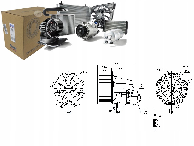 Nissens Ventilátor Ventilátoru Audi A4 S4 Quattro (8K)