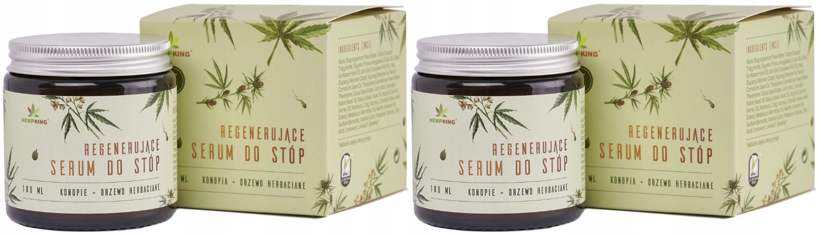 Sada 2 x Konopné sérum na nohy s Cbd 100 ml Výživa Hydratace Odřenin