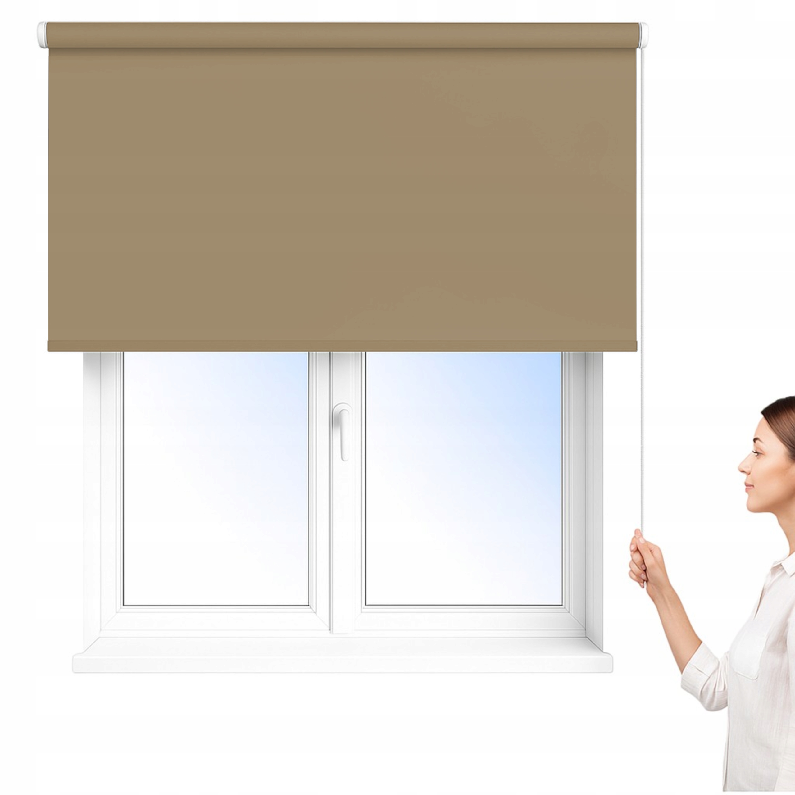 Stěnová stropní Roleta fi 25 mm z tkaniny Premium Kn na míru 130 x 240 cm