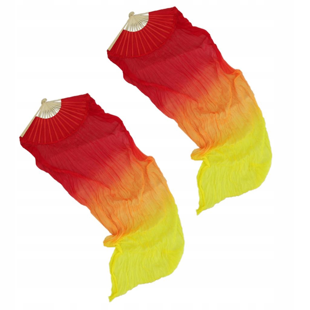 2 Paires D\\ éventails En Soie De Danse Du Materiał dominujący akryl