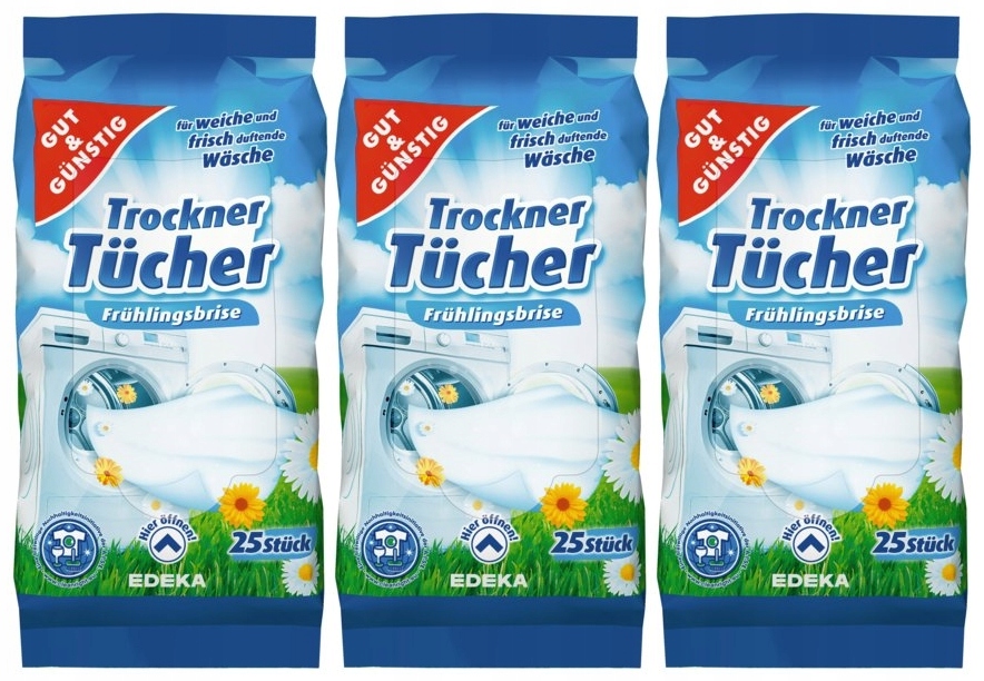 

G&g Chusteczki Zapachowe do Suszenia 3x25szt