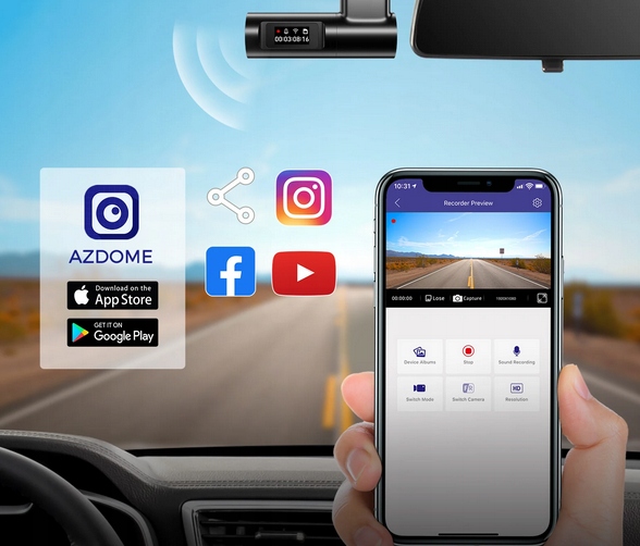 Kamera samochodowa Azdome M330 Model m330