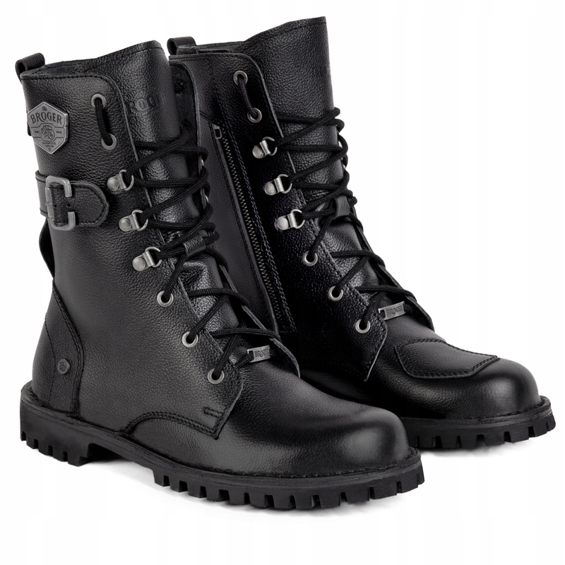 BUTY SKÓRZANE BROGER OHIO BLACK 48