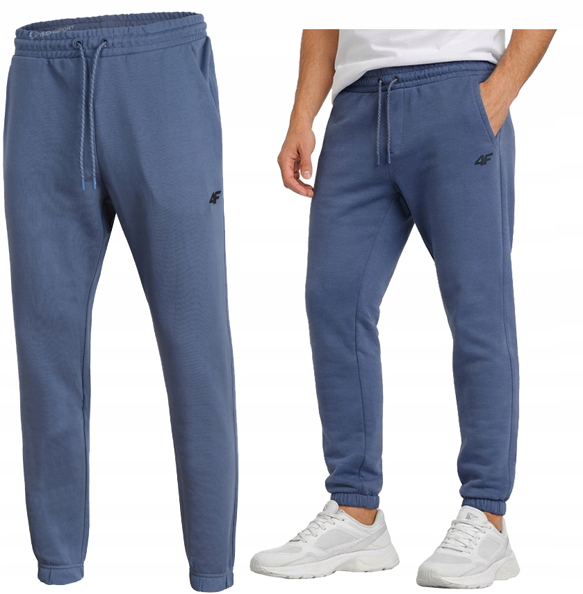 4F Męskie Spodnie Dresowe Dresy Joggery Bawełna rozm L
