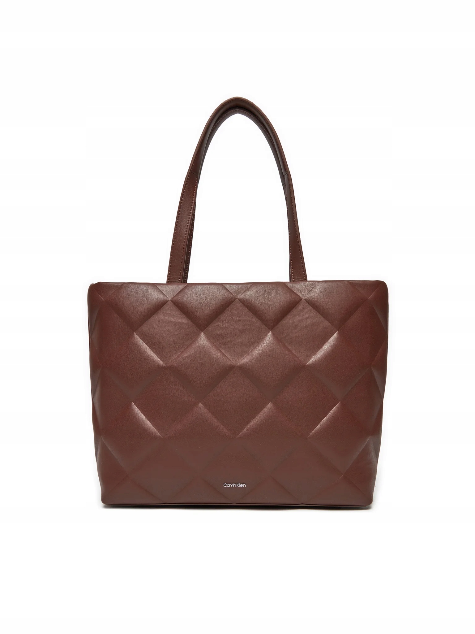 Calvin Klein Kabelka Diamond Quilt K60K612906 Hnědá