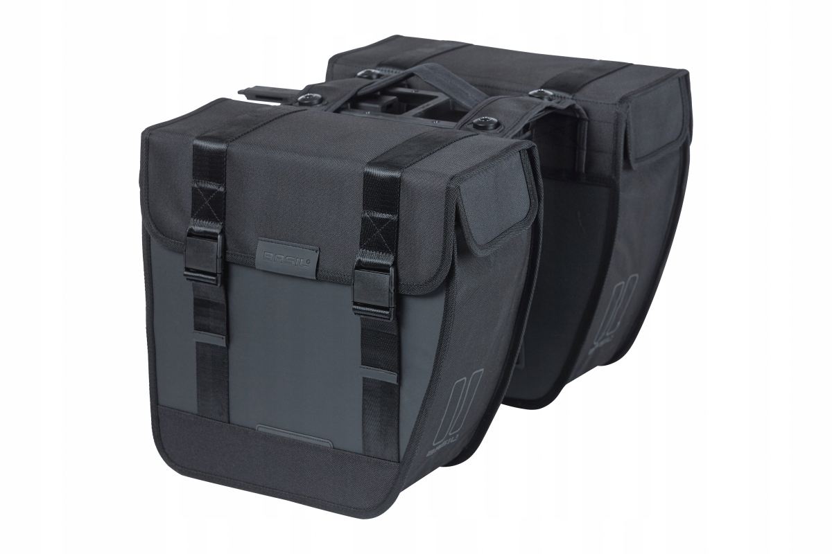 Cyklistická brašna 2-komorová Basil Tour Waterproof Mik 28L černá