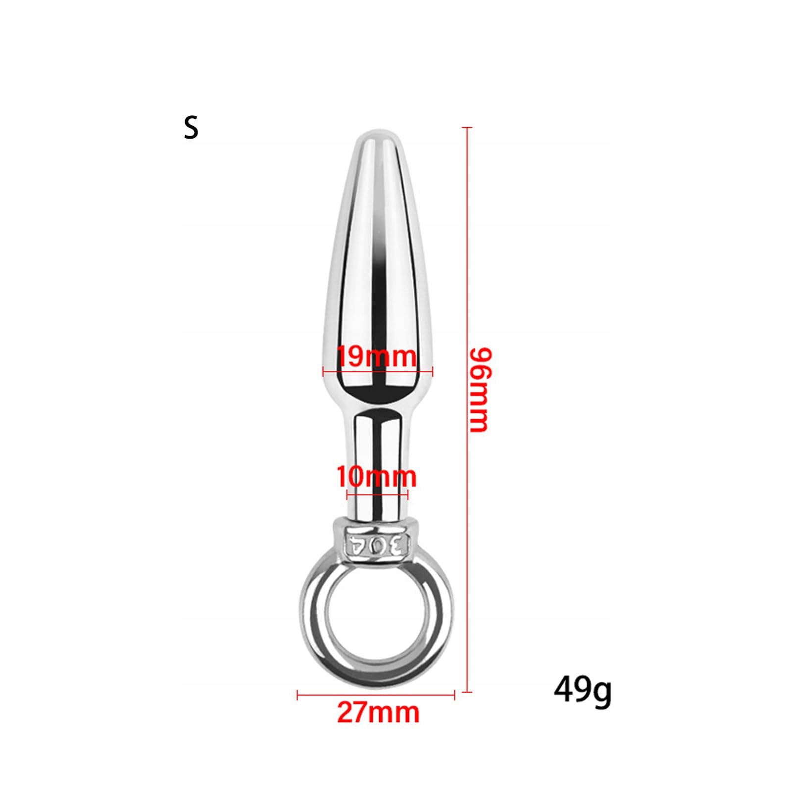 GERRIT Analplug Zestaw Stalowy S M L XL Dildo Prostata Stymulator SM — miniatura 3