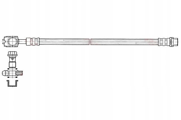 trw тормозной шланг . Audi задний A4 00-08 LE