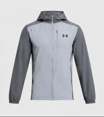 Šedá bunda Under Armour Vanish Woven Jacket velikost L