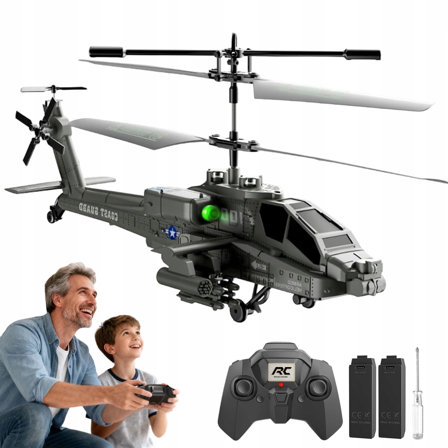 Helikopter Zdalnie Sterowany Na Pilota Samolot Wojskowej Śmigłowiec Rc